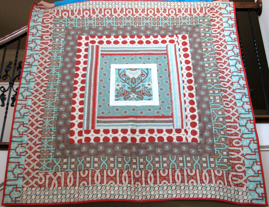 antler quilt_edited1 Strip quilt made with Joel Dewberry … Flickr