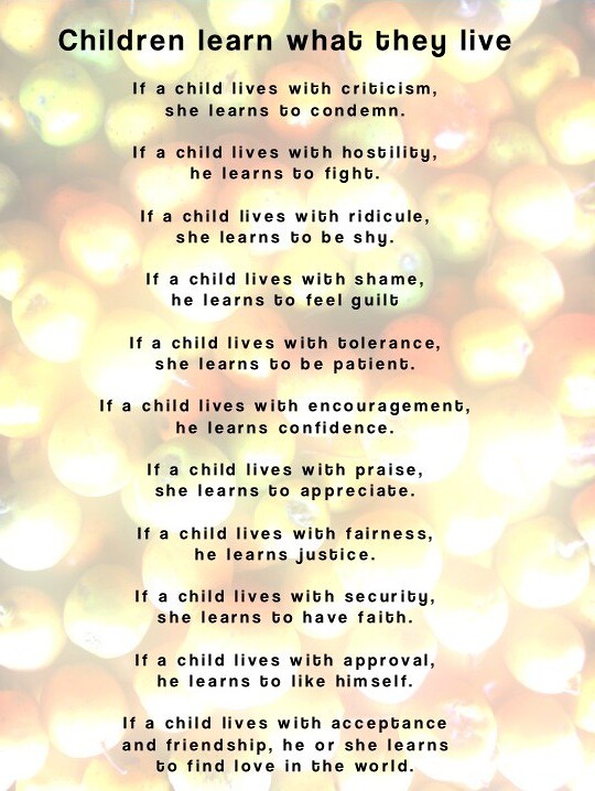 Children learn what they live Wiki