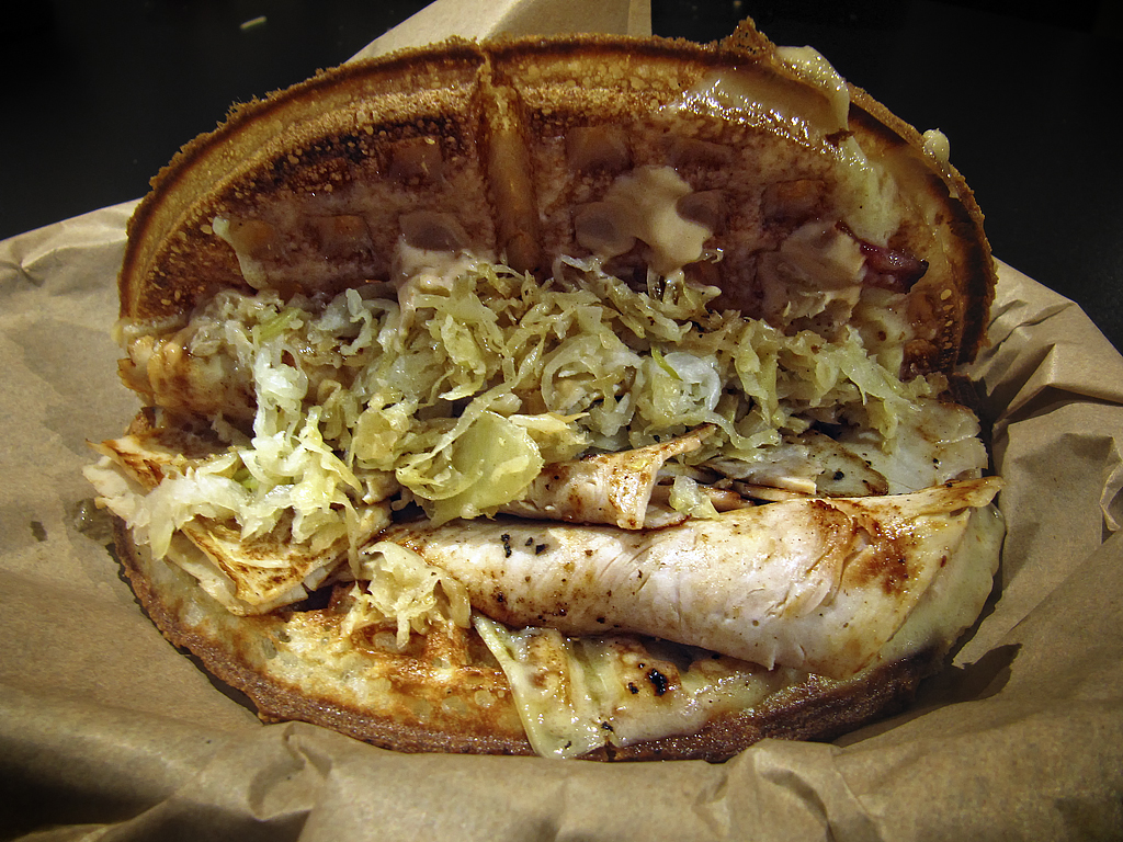 Turkey Reuben Boar's Head turkey, sauerkraut, Gruyere chee… Flickr
