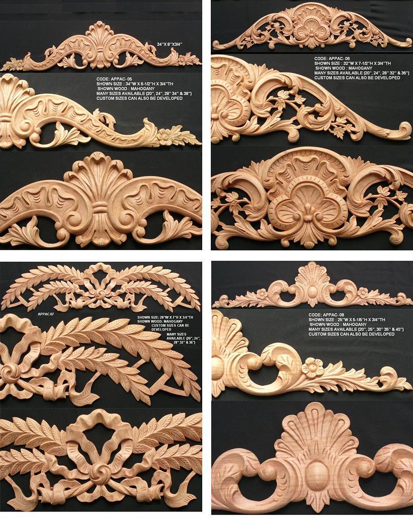 wood carved appliques We specialize in Hand carved archite… Flickr