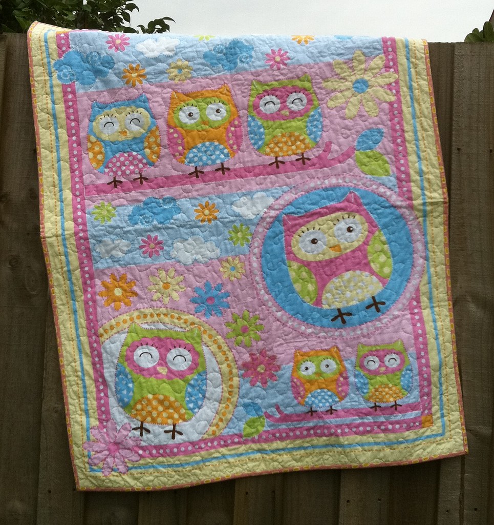 Baby Owl Quilt front I made this little owl quilt for my… Flickr