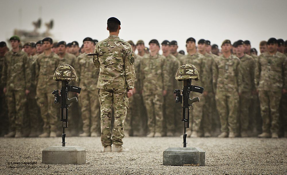 Soldiers Hold a Vigil for Fallen Comrades at Camp Bastion,… Flickr