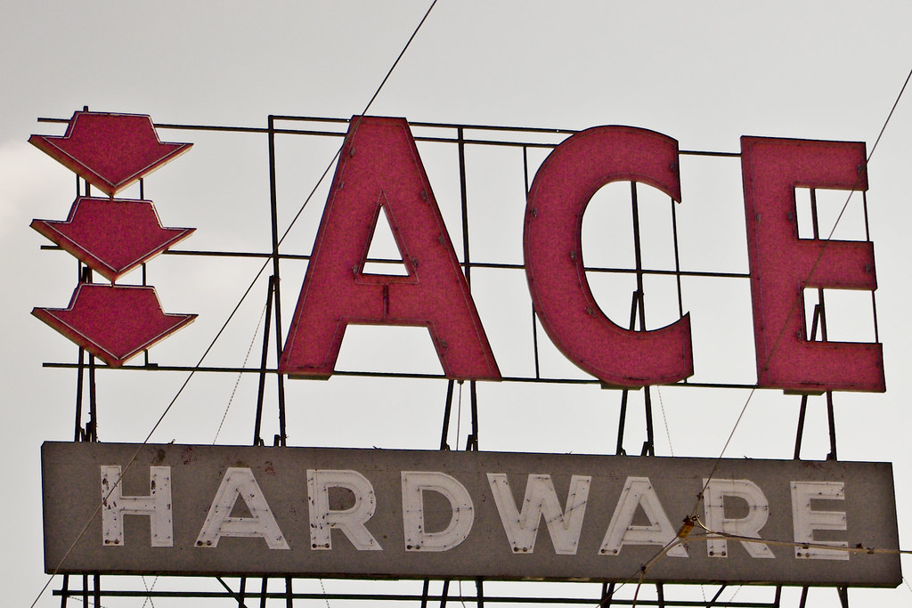 Vintage Neon Ace Hardware Sign Janesville, Wisconsin Flickr