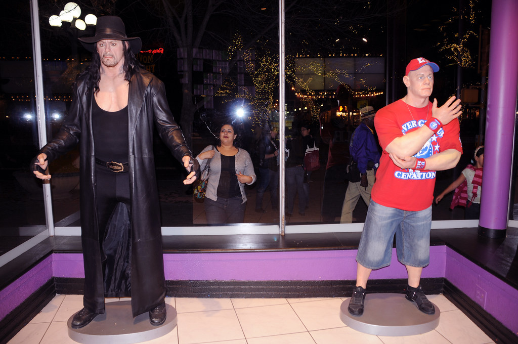 Wax Undertaker and John Cena At the wax museum across the … Flickr