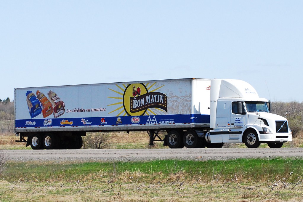 Bon Matin / Canada Bread Volvo truck with a 53' dry van tr… Flickr