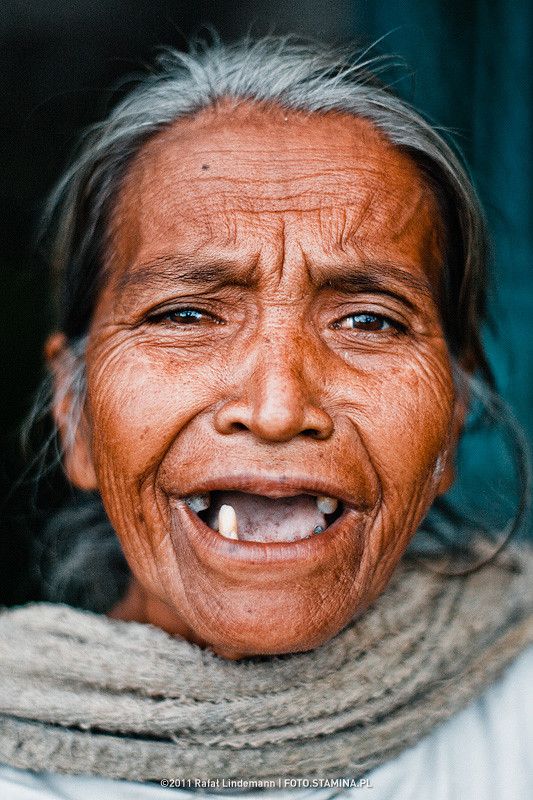 Toothless granny All the time, while I was shooting, she
