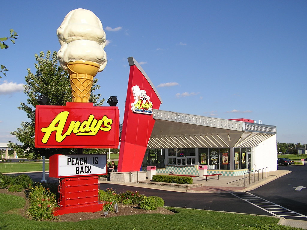 Giant Ice Cream Cone Andy's Frozen Custard is located in B… Flickr