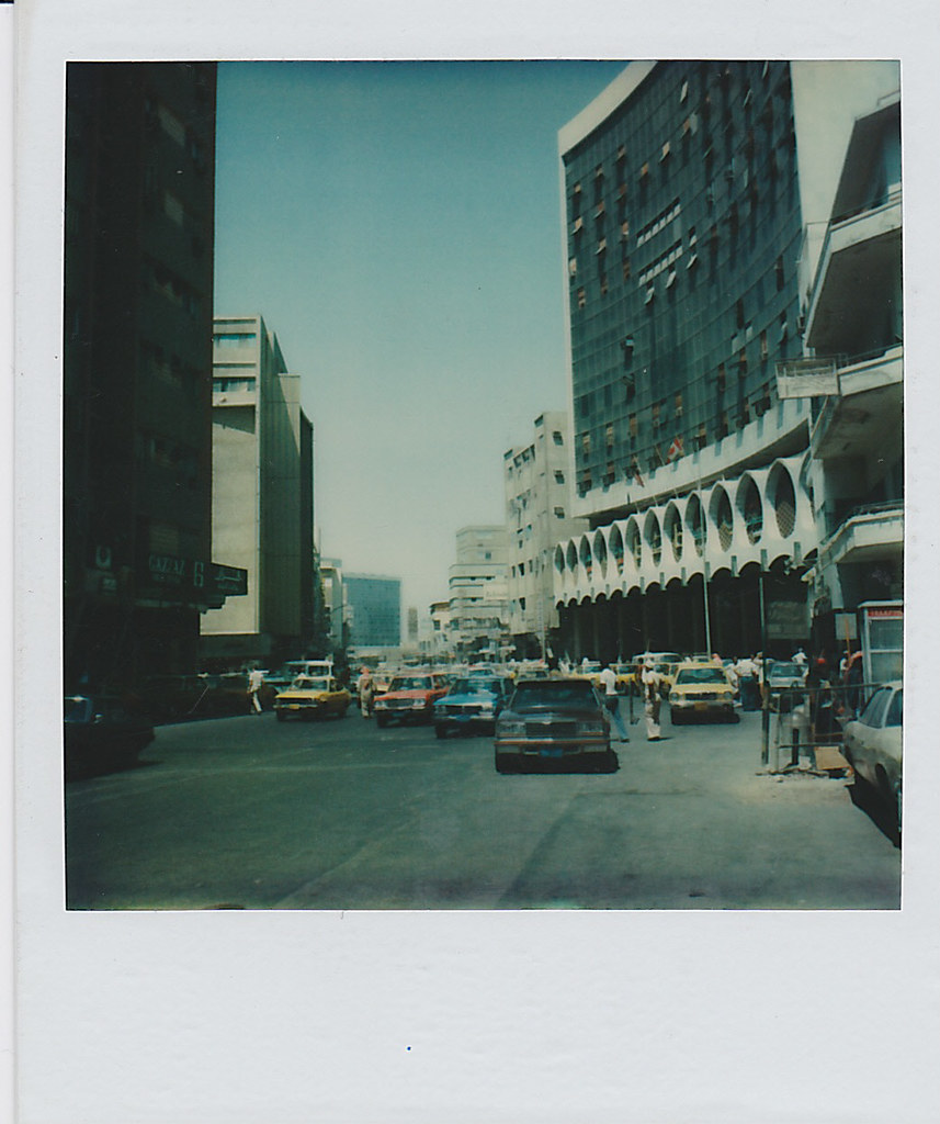 Saudi Arabia Jeddah busy street in 1979 Downtown Jeddah. Dennis