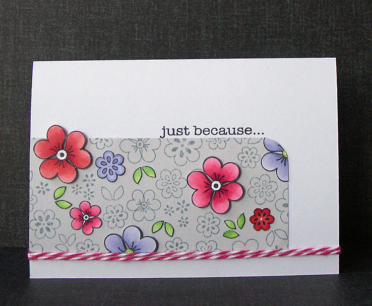 Just because My 2nd. card using flower BG. Some of the flo… Flickr
