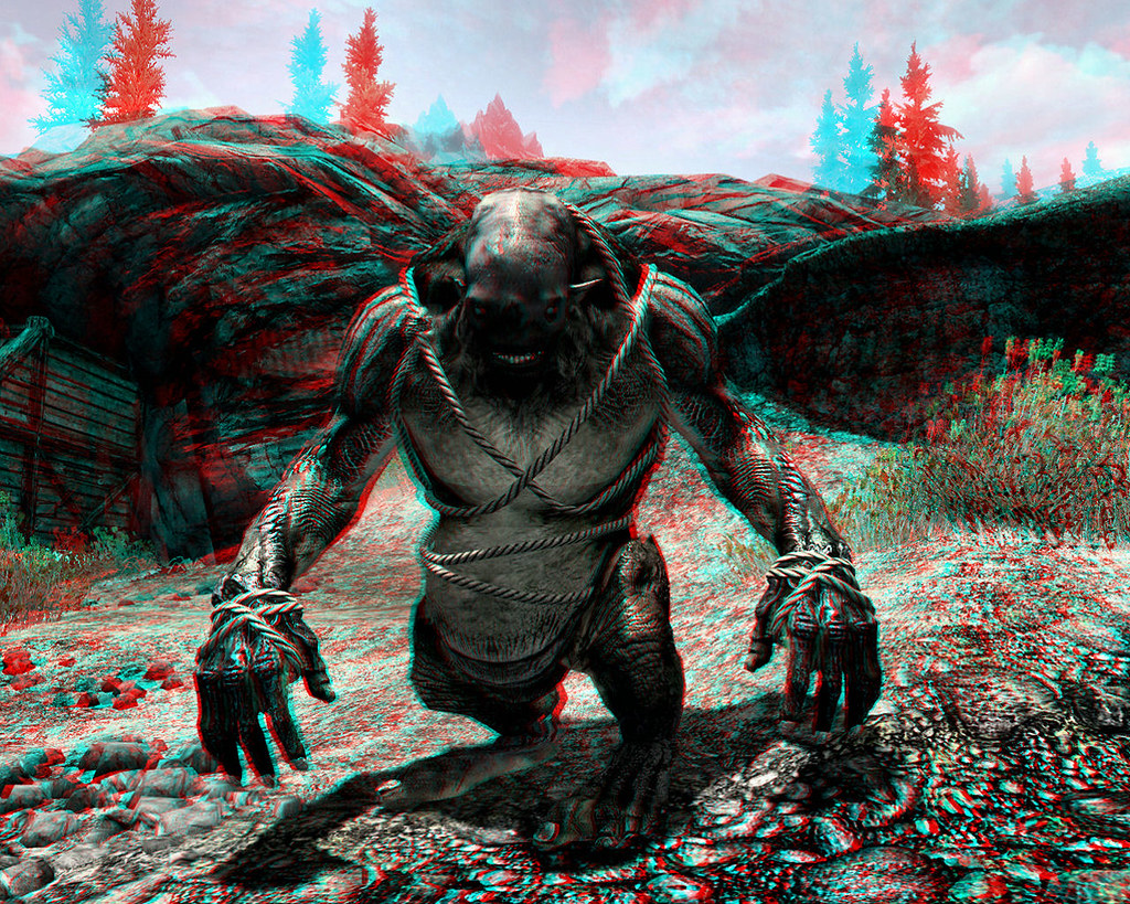 Skyrim Imagery Monster Mod Ogre 3D (Anaglyph) This werew… Flickr