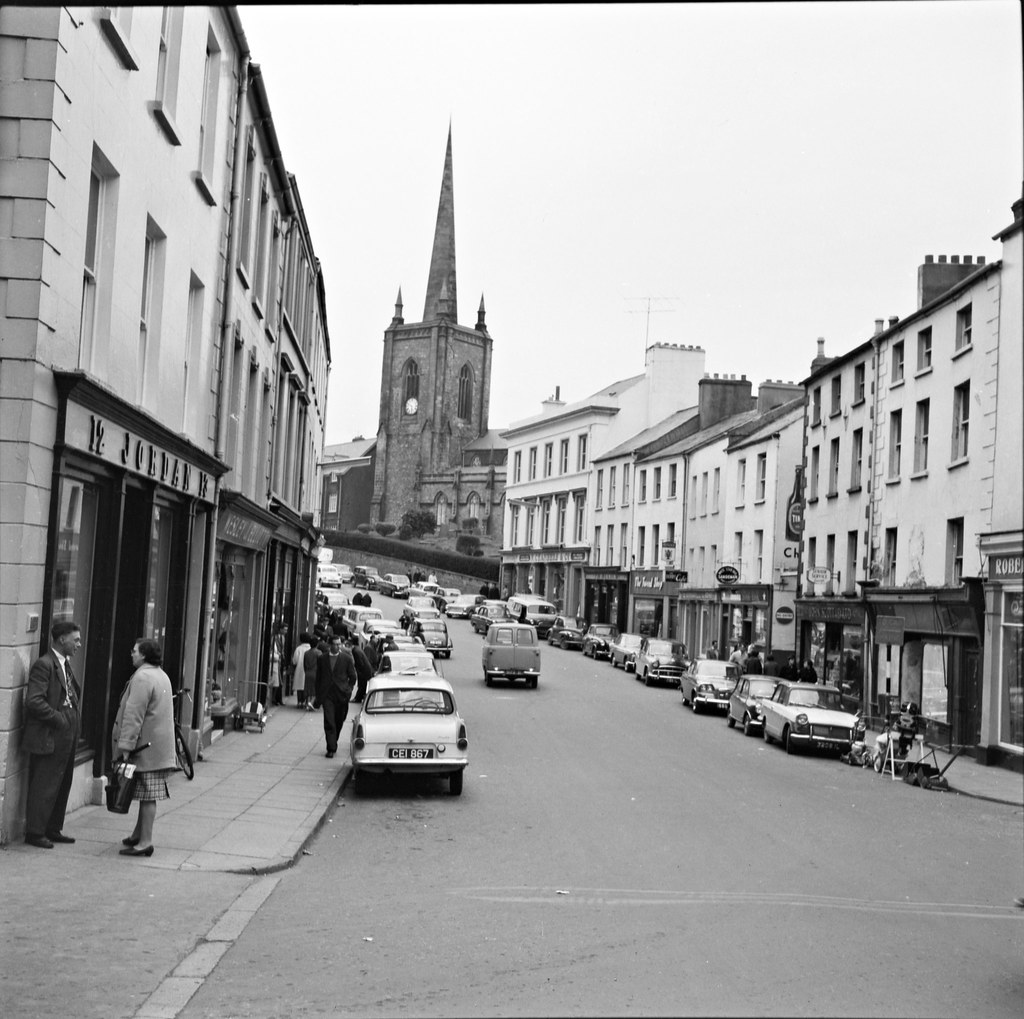 April 11, 1964 A street in Enniskillen, Co. Fermanagh pict… Flickr
