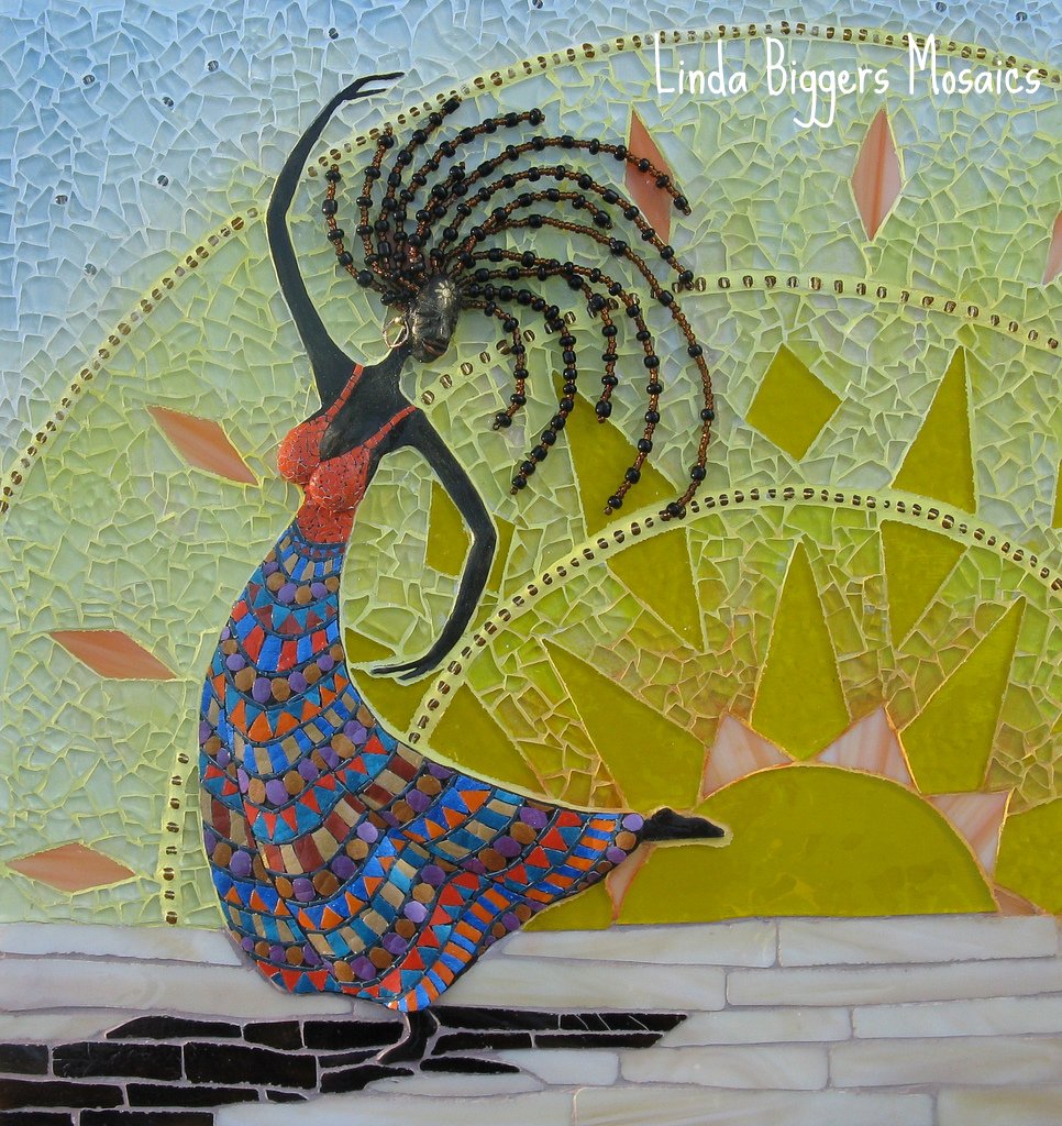 Sunshine This is stained glass, tempered glass, beads, pol… Flickr