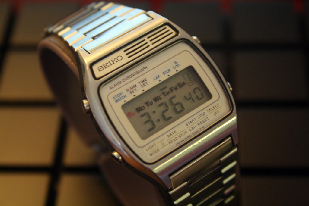 SEIKO A1585059 Alarm Chronograph Digital LCD Watch (1974)… Flickr