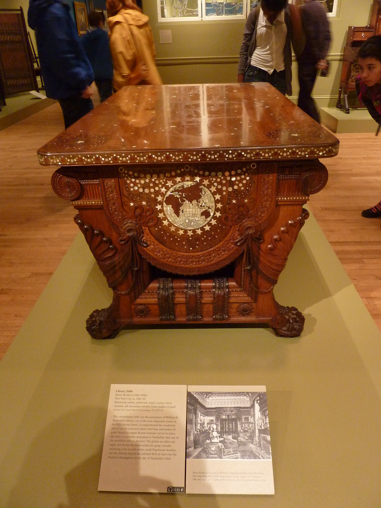 Herter Brothers Vanderbilt Library Table at The American W… Flickr
