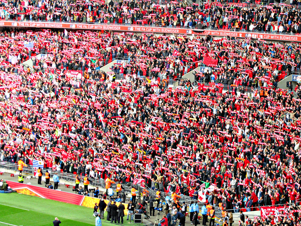 Liverpool Fans at Wembley Stadium Liverpool fans with scar… Flickr