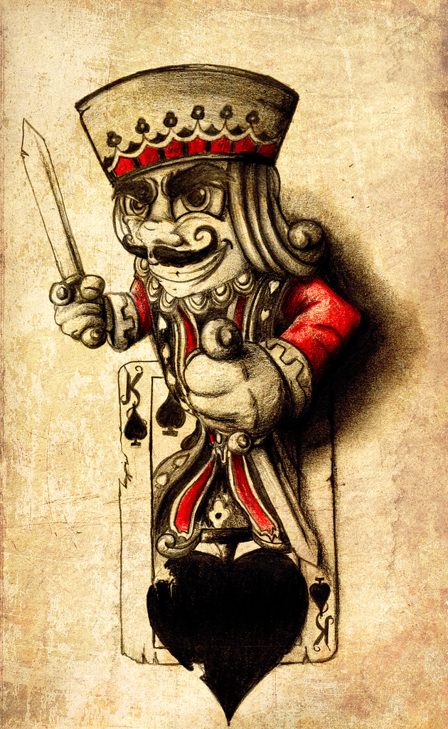The king of spade Desing fot tattoo monky inc Flickr