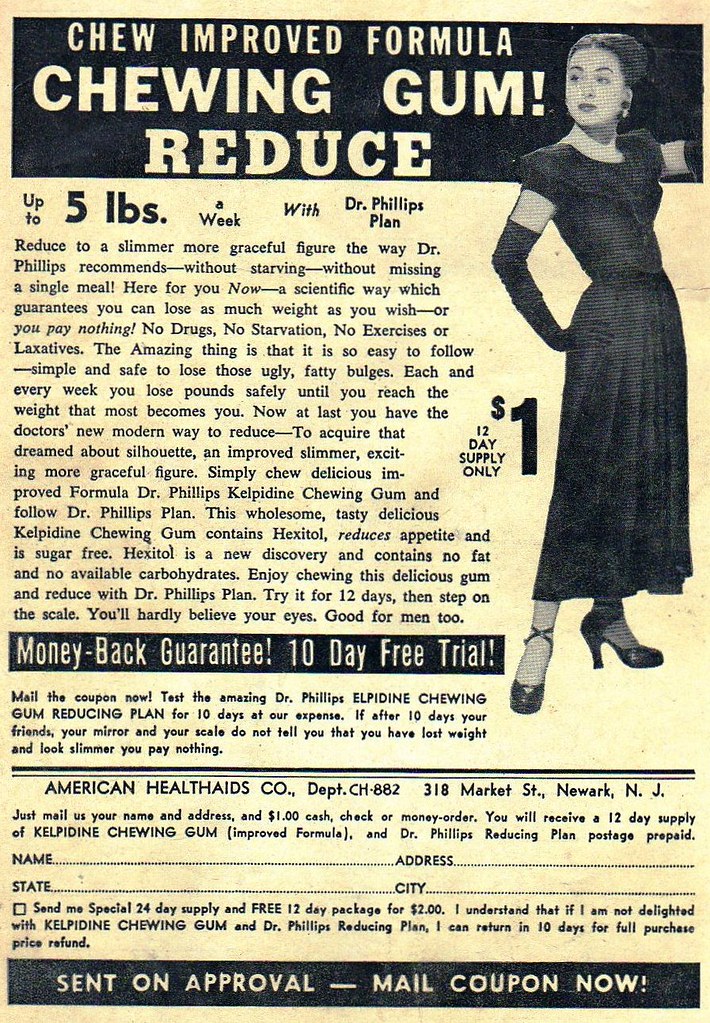 Weight loss Chewing Gum (1953) Dex Flickr