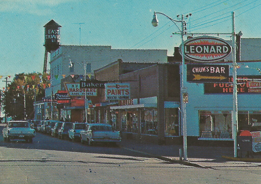 NE East Tawas MI 1960s Downtown Stores Businesses LEONARD … Flickr