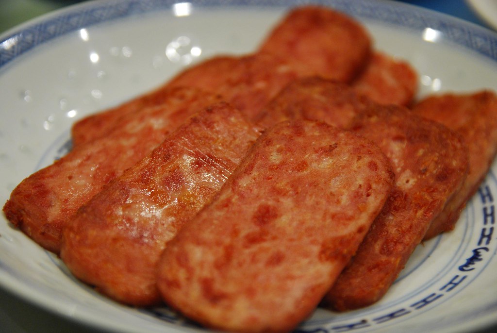 Fried Luncheon Meat After seeing luncheon meat on Flickr, … Flickr