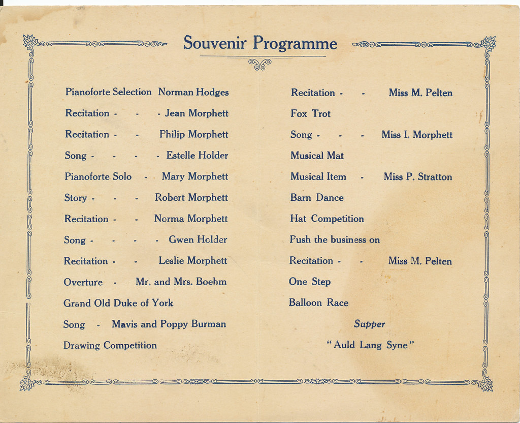 James Frederick Louis Morphett 80th birthday programme boo… Flickr