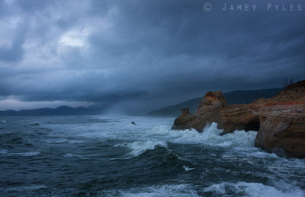 Dawn Storm Pacific City, Oregon Another stormy coast photo… Flickr