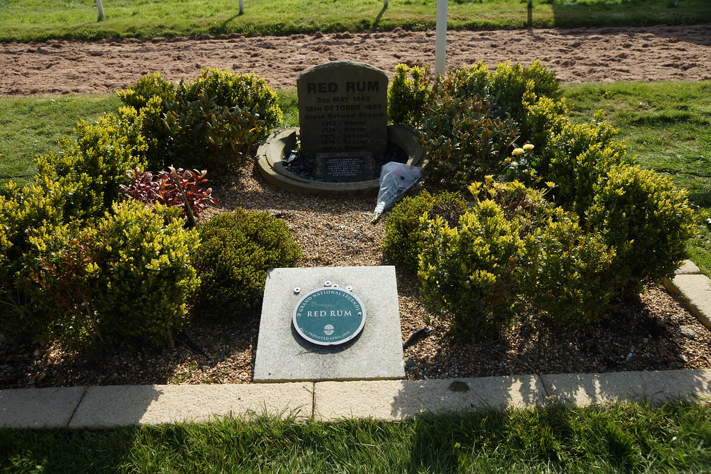 Red Rum's grave Red Rum, by winning the race three times a… Flickr