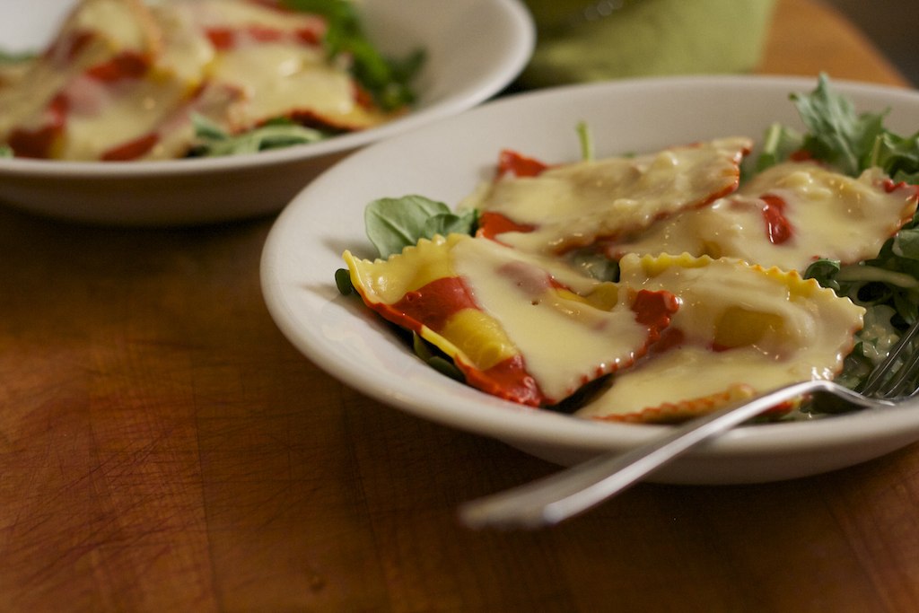 Lobster Ravioli in a Light Cream Sauce www.kitchenillitera… Flickr