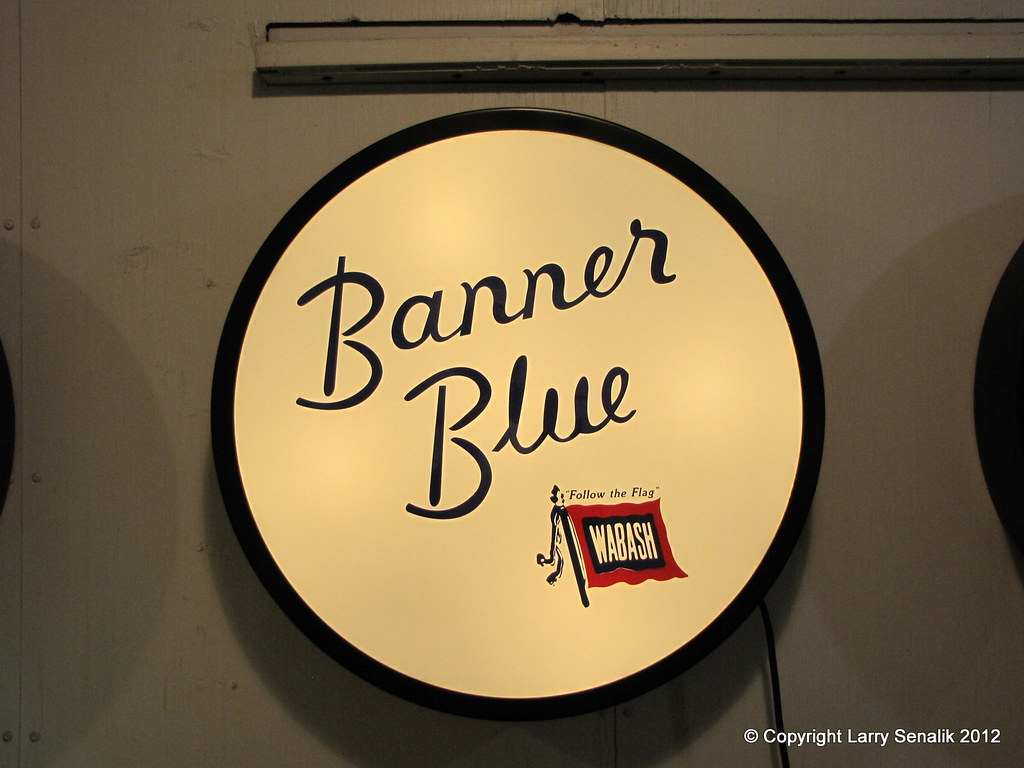Wabash Banner Blue Railroad Drumhead Reproduction Mont… Flickr