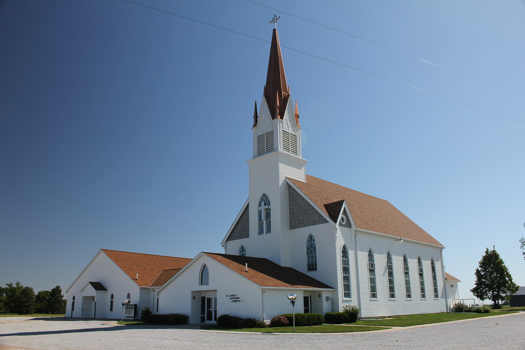 St. John Lutheran Church rural Waco, NE Tom McLaughlin Flickr