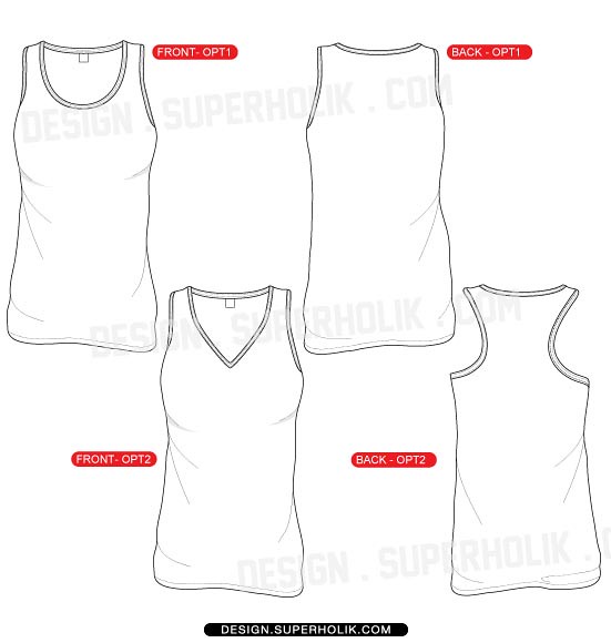 Women's tank top template Flickr