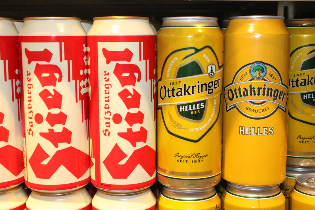 The two best beers in Austria, Stiegl and Ottakringer Flickr