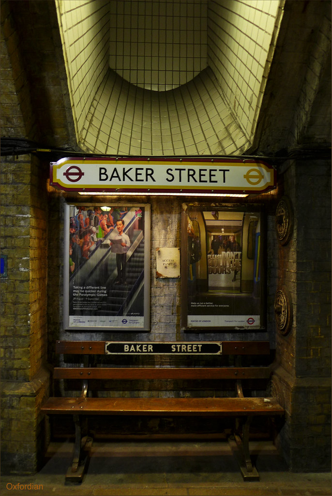 Baker Street Tube Station built in 1863 Marylebone, Lond… Flickr