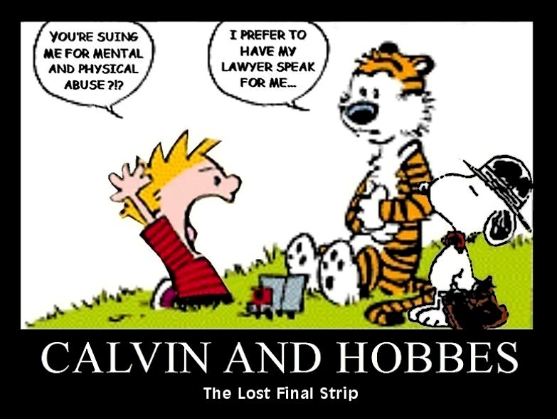 CALVIN and HOBBES The Lost Final Strip I hate when great… Flickr