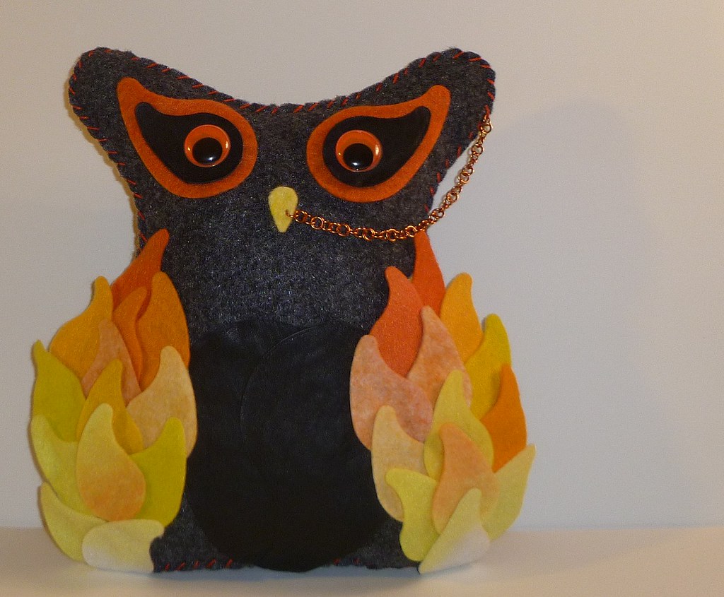 fire owl This awesome owl and other neat gift ideas can be… Flickr