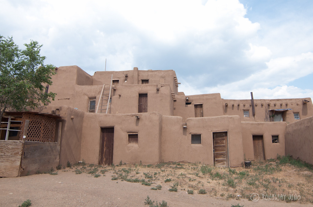 Multistory Adobe house in Taos Pueblo RunawayJuno Flickr