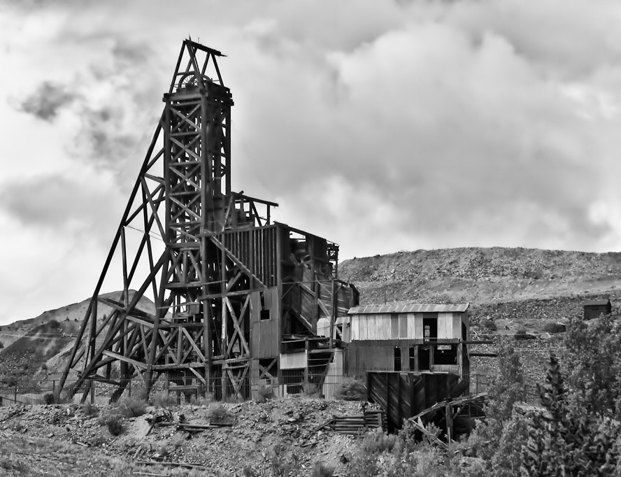 Victor CO Old Gold Mining Structure BW John Cole Flickr