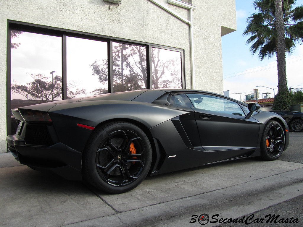 Matte Black Aventador LP7004 Matte Black Lamb… Flickr