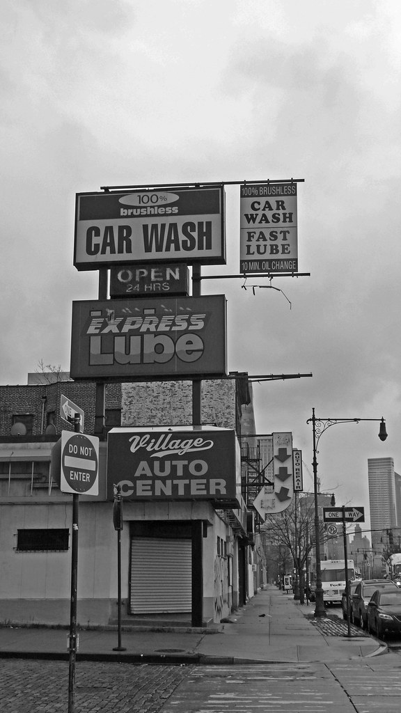 Vintage car wash, Westside Highway, NYC helen JonesFlorio Flickr