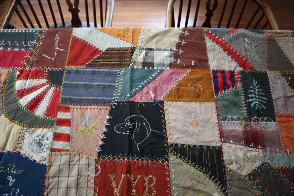 Crazy Quilt Bought this quilt at an estate sale in Kansas … Flickr