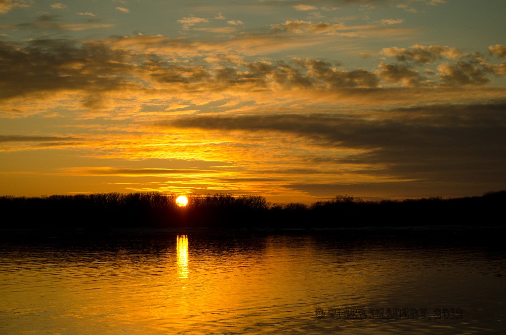 Mississippi River Sunset in January This past Saturday whe… Flickr