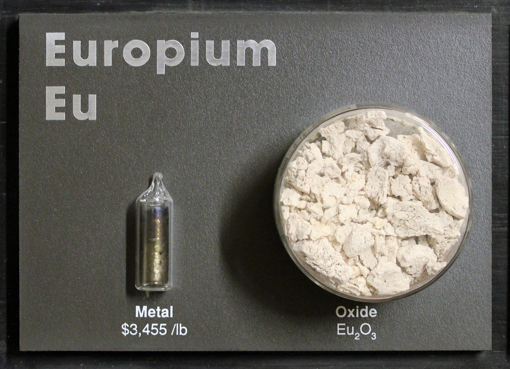 Europium The rareearth element europium in oxide and meta… Flickr