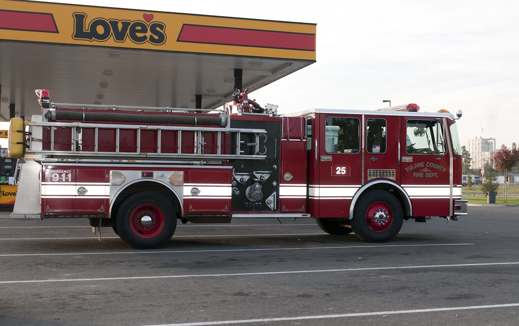 Tulare County Fire Engine Taken at the Love's Gas Station … Flickr