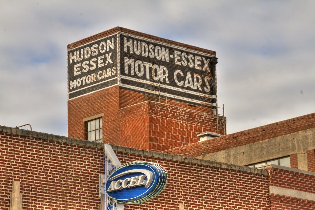 Long gone The Hudson dealership on Broadway in downtown OK… Flickr