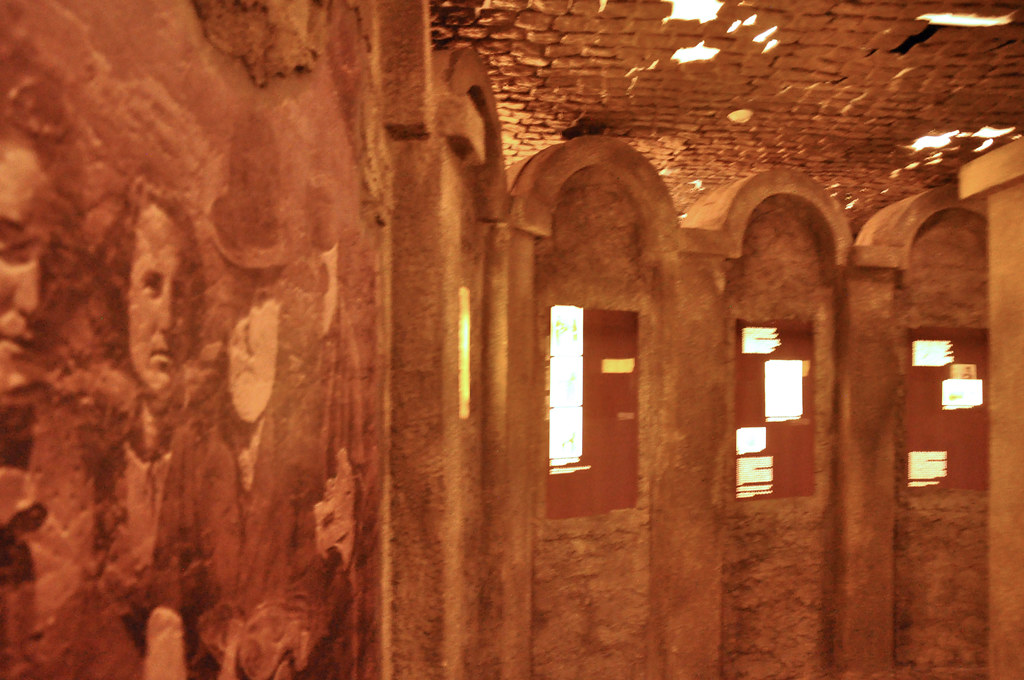 replica of the Kraków Ghetto walls in Schindler's factory Flickr