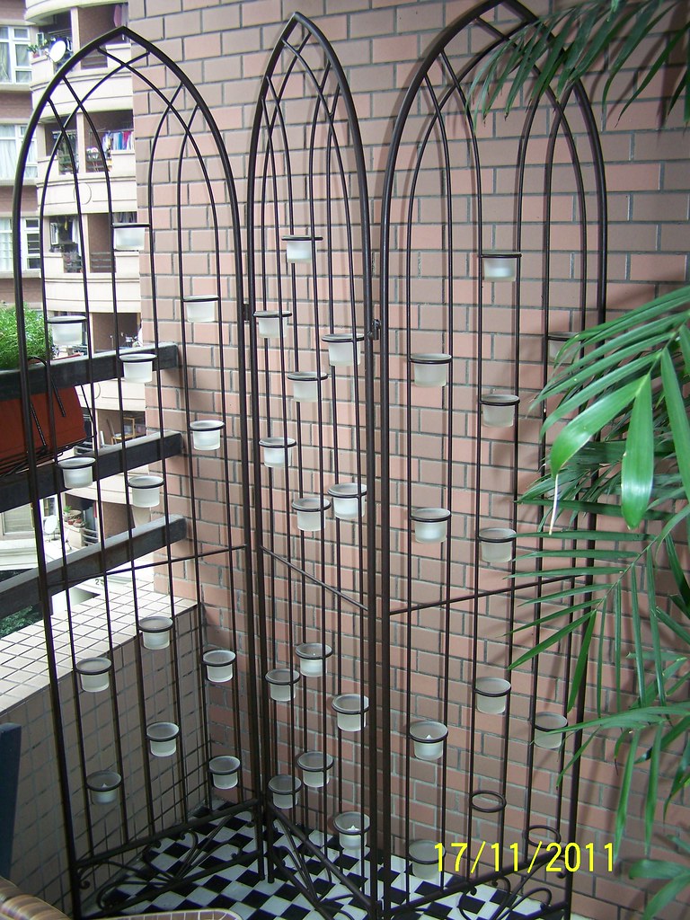 200rmb iron rod tea light candle room divider You can put … Flickr