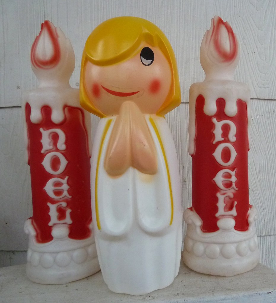 Vintage Christmas Blow Molds Only 99 cents each at Goodwil… Flickr