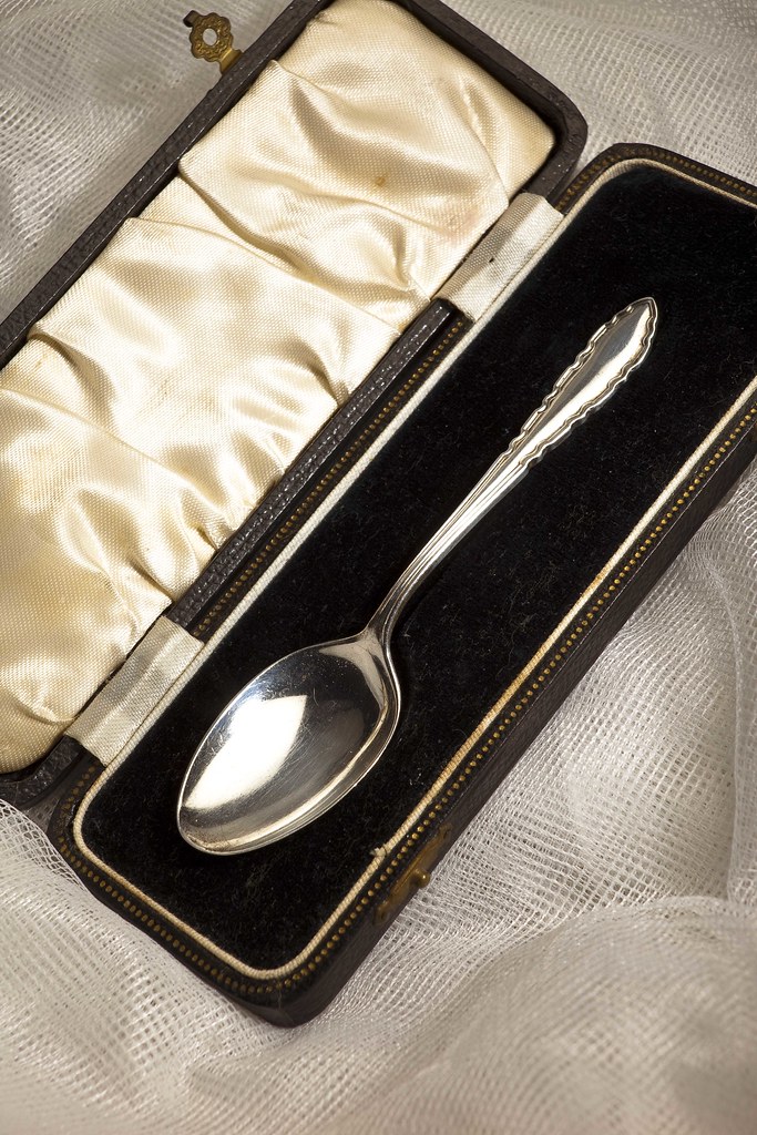 Born with a Silver Spoon This is my father's Christening S… Flickr