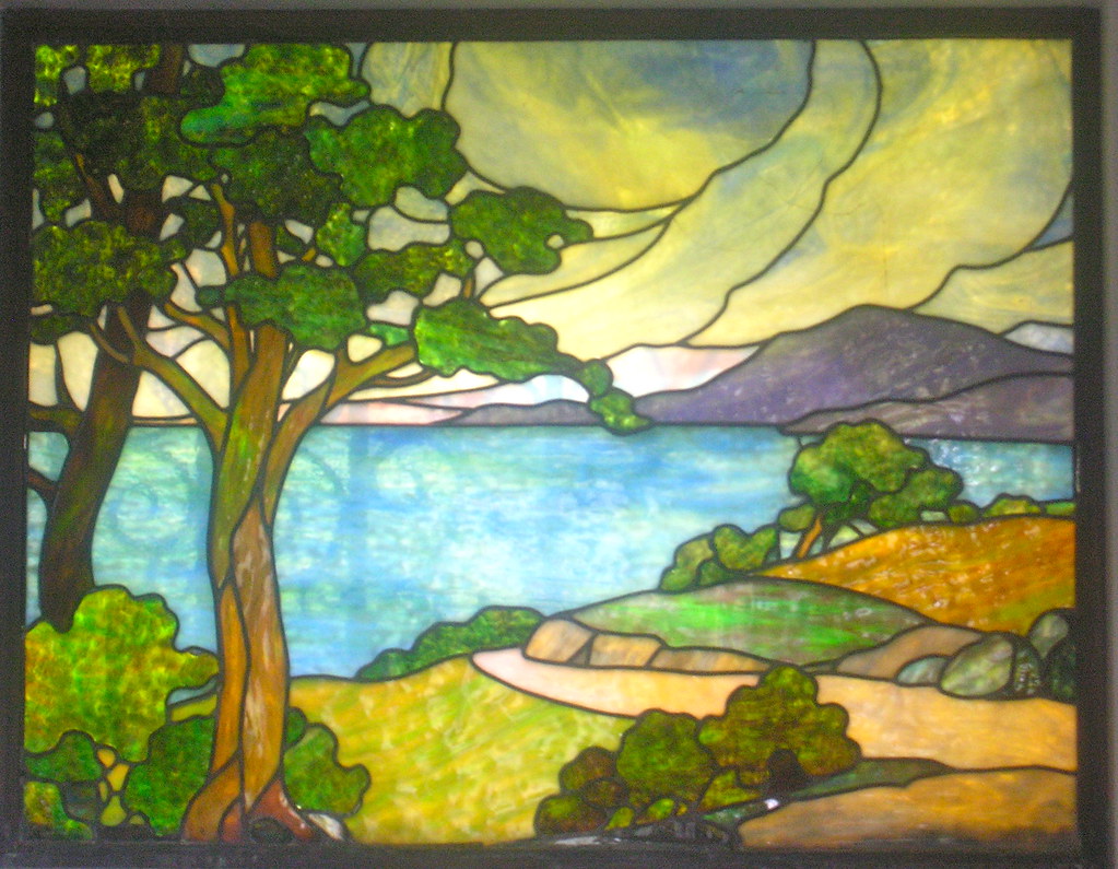 Stained glass landscape Lizzie Fox Flickr