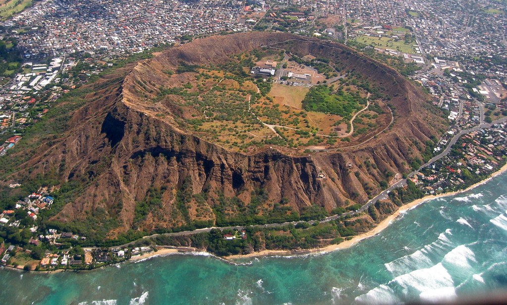 Diamond Head East Aerial View, Waikiki and Honolulu Hawaii… Flickr