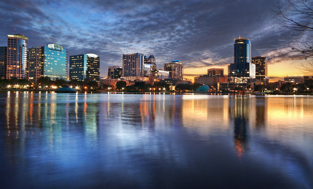 Orlando Florida Skyline Beautiful downtown Orlando viewed … Flickr